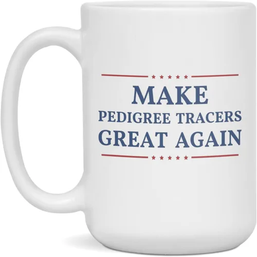 Vista 3 de Make Pedigree Tracers Great Again Coffee Mug, 11-Ounce White