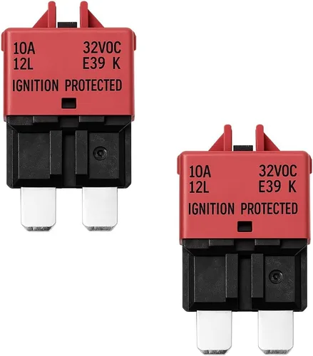 Vista 7 de Paquete de 2 fusibles de disyuntor E39 de perfil bajo 30 A, 32 V CC