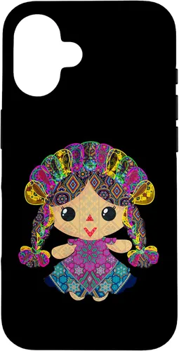 Vista 31 de iPhone 15 muñeca mexicana, maria, mazahua arte huichol, lele, caso