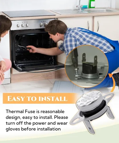 Vista 6 de KSD201 70 Fusible térmico para termostato de microondas para microondas GE, interruptor térmico universal normalmente cerrado, reemplazo