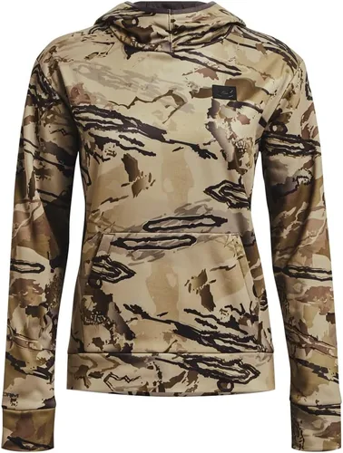 Vista 4 de Under Armour Armourfleece Storm Camo - Sudadera con capucha con cremallera para mujer