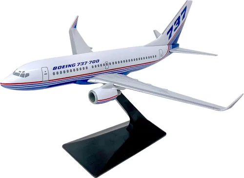 Vista 2 de Boeing Demo (81-04) 737-700 Escala 1:200 - Modelo de avión de plástico Snap-Fit - Réplica coleccionable de Boeing Aircraft Parte #ABO-73770H-001