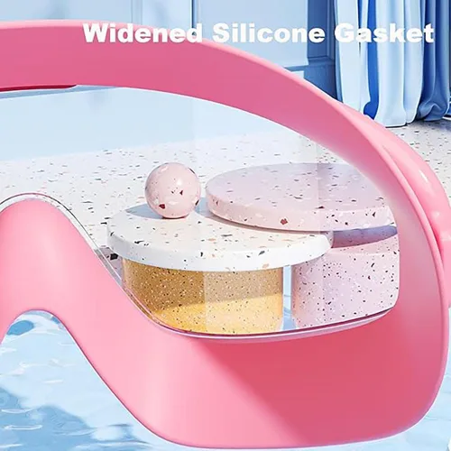 Vista 4 de Gafas cósmicas, gafas de natación con marco grande HD para niños, impermeables y antivaho