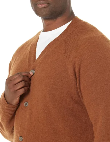 Vista 3 de Tienda Essentials Men's Lambs Wool V-Neck Cardigan Sweater (Previously Goodthreads)
