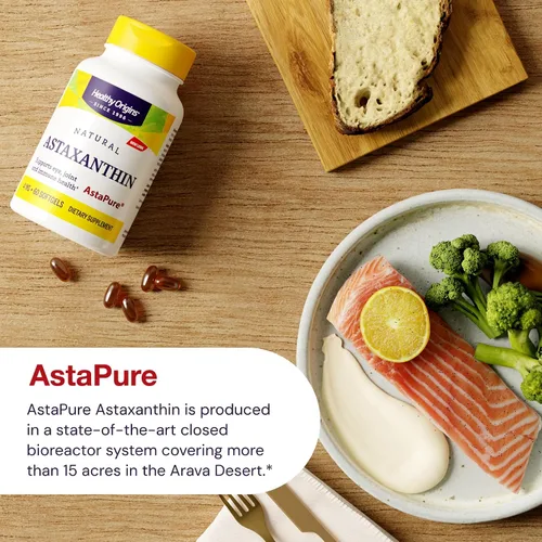 Vista 5 de Healthy Origins Astaxanthin (AstaPure) 0.000141 oz, 150 softgels