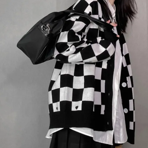 Vista 2 de Cárdigan japonés para mujer, lindo suéter Kawaii JK Uniforme, suéter de cosplay