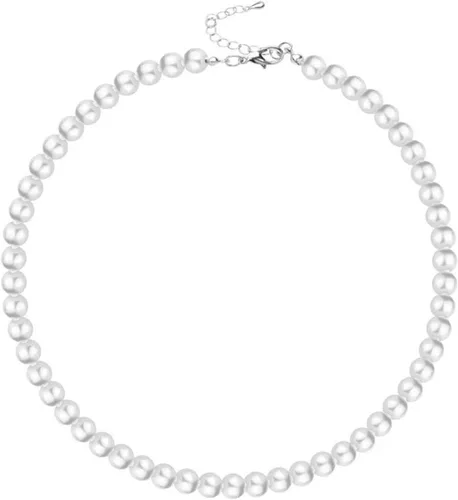 Vista 10 de Collar largo de perlas de los años 20, collar de perlas de imitación con cuentas largas, collar de perlas largas de los años 20, joyería de disfraz