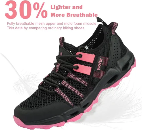 Vista 4 de MAINCH Zapatos de agua de senderismo para mujer, de secado rápido, para deportes al aire libre