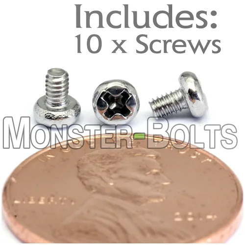 Vista 2 de MonsterBolts - Cabezal Phillips M2 x 0.118 in, DIN 7985A, acero inoxidable, paquete de 10