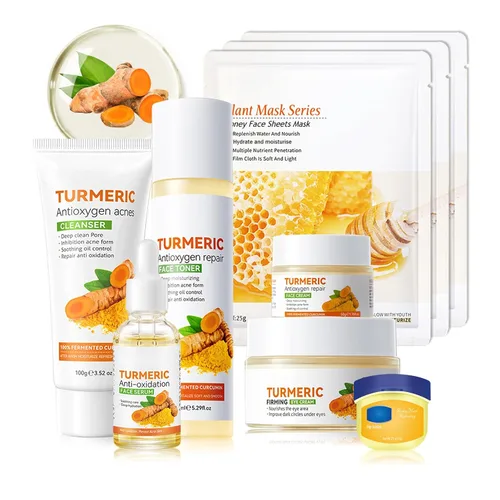 Vista 8 de Juego de 10 piezas de cuidado de la piel de aguacate con limpiador facial, tónico, suero facial, crema facial, crema para ojos, bálsamo labial