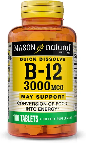 Vista 4 de Mason Vitaminas Mason B 12 250mcg Tabletas