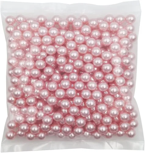 Vista 7 de INSPIRELLE 2600 perlas de imitación de ABS negras sin perforar para rellenos de jarrón, cuentas de maquillaje sin agujero de 0.236 pulgadas