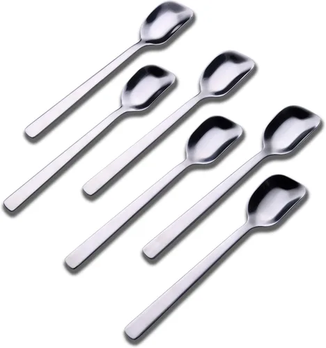 Vista 9 de GoGeiLi Juego de cucharas de helado/postre de arco iris de acero inoxidable