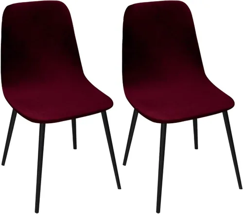 Vista 14 de Paquete de 2 fundas de terciopelo para sillas de comedor, lavables, extraíbles, de mediados de siglo, modernas, curvas, sin brazos, para decoración