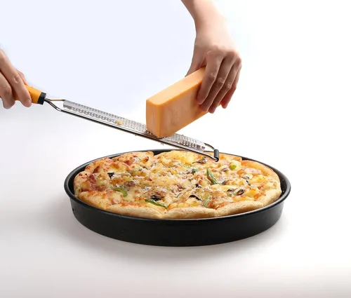 Vista 4 de Deiss PRO - Rallador de queso resistente y rallador de queso, rallador de verduras y pelador giratorio de verduras, pelador afilado de acero