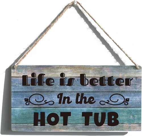 Vista 10 de Cartel familiar de regalo de casa de campo Auntie & Uncle it Means a Whole Lot To Have The Love Placa colgante de madera retro para decoración