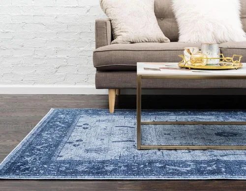 Vista 3 de Unique Loom La Jolla Collection - Alfombra de granja, contemporánea, botánica, tradicional, vintage
