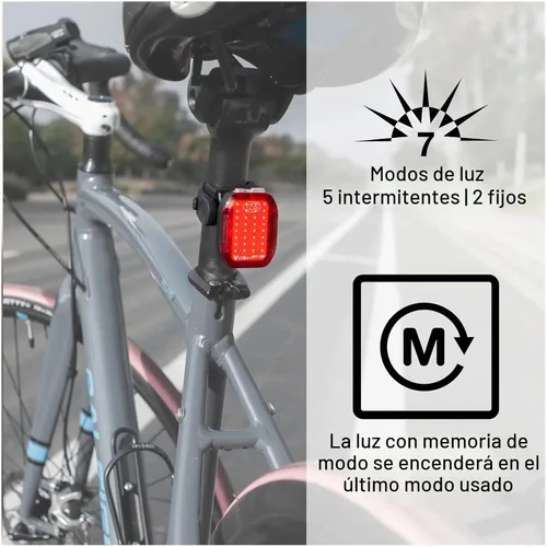 Vista 4 de NiteRider Vmax+ 180 lúmenes USB-C recargable bicicleta luz trasera potente luz diurna visible bicicleta luz trasera LED fácil de instalar carretera