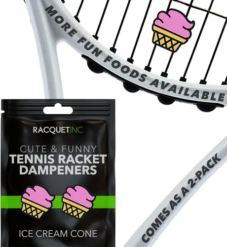 Vista 48 de Racquet Inc Regalos de Tenis - Amortiguadores de Vibración para Raqueta de Tenis - Absorbe Choques, Reduce la Vibración de las Cuerdas para Mejor
