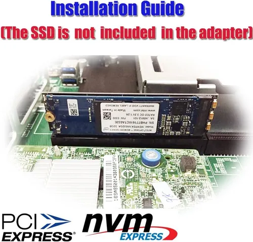 Vista 8 de HLT Adaptador M.2 NGFF NVMe SSD a PCIE 3.0 X16/X8/X4 para servidor 1U/2U y PC de bajo perfil
