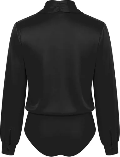 Vista 5 de Camisa de baile de salón moderna latina para hombre Negro
