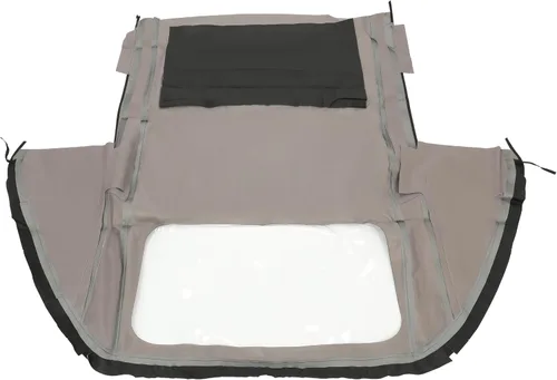 Vista 7 de HECASA Parte superior suave convertible compatible con Porsche 911,993 1995-1998 con ventana de plástico transparente de vinilo negro