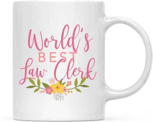 Vista 57 de Andaz Press Taza de café de 11 oz, regalo de broma de la mejor abbuela del mundo, diseño floral, paquete de 1