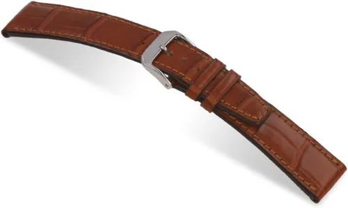 Vista 2 de RIOS1931 Spitfire - Correa de reloj de cocodrilo genuino para relojes IWC 114x74