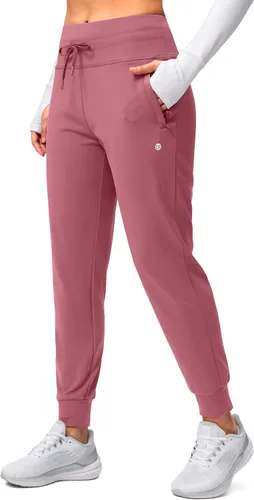 Vista 66 de G Gradual Pantalones deportivos con forro polar para mujer, de cintura alta, resistentes al agua, térmicos, para invierno, correr, senderismo