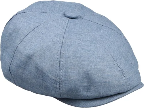 Vista 3 de Gorra de 8 paneles estilo Newsboy – Mezcla de lino con forro 100% de algodón