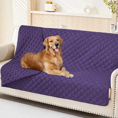 Vista 119 de Smiry Funda Impermeable para Cama de Perro Manta para Mascotas, Manta Suave y Lavable para Perros para Muebles Cama Sofá Sofá Reversible, a Cuadros
