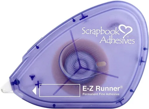 Vista 2 de Scrapbook Adhesives by 3L 01643-MP 3L Scrapbook Adhesives E-Z Runner - Dispensador de adhesivo permanente fino, 49 pies, juego de 6