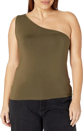 Vista 4 de The Drop Women's Payton Asymmetric Fitted One-Shoulder Top