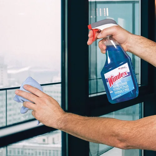 Vista 5 de SC Johnson Windex Windex Limpiador de vidrios, 32 onzas, azul, paquete de 1