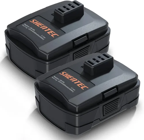 Vista 9 de Shentec Paquete de 2 baterías de 3.0Ah 12V compatibles con RYOBI CB120L