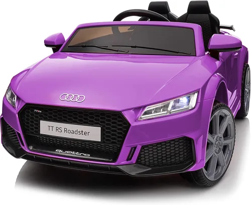 Vista 14 de Audi TTRS - Juguetes de paseo de 24 V, coche eléctrico para niños pequeños con control remoto Negro
