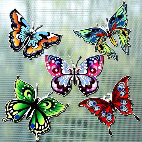 Vista 7 de Eaasty 10 Piezas Imanes de Mariposa para Puerta de Malla Imanes de Doble Cara para Puerta de Malla Adhesivos Magnéticos Flexibles Protector