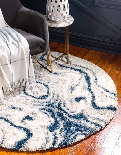 Vista 13 de Unique Loom Hygge Shag Collection - Alfombra rectangular de 2 pies 2 pulgadas x 3 pies 1 pulgada, color negro y blanco/gris