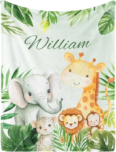 Vista 18 de Manta de bebé personalizada con nombre, manta de nombre personalizado para niños, mantas de franela suave en Pascua, regalos personalizados de bebé