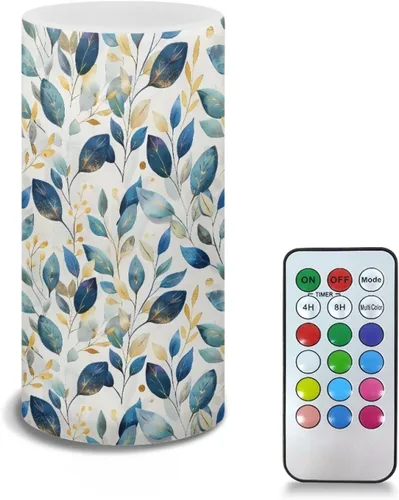 Vista 34 de Velas LED sin llama personalizadas que funcionan con pilas con temporizador remoto que cambia de color, personaliza fotos y texto, hazlo tú mismo tu