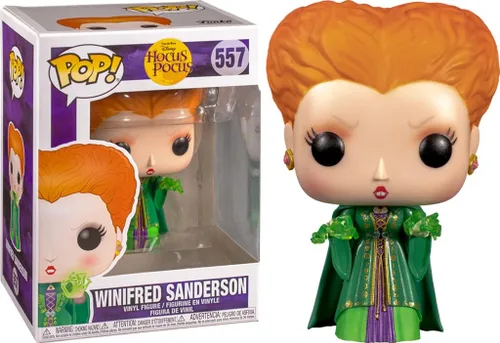 Vista 2 de POP Disney: Hocus Pocus – Winifred Sanderson con hechizo mágico Funko Pop! Figura de vinilo (incluye funda protectora compatible con caja Pop Box)