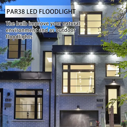 Vista 7 de PAR38 Bombillas LED de inundación para exteriores, paquete de 2 unidades, regulables 20 W (equivalente a 200 W) bombillas de inundación de base E26
