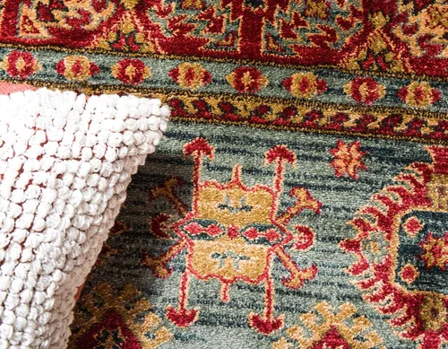 Vista 5 de Unique Loom Sahand Collection - Alfombra de área, Alexander (rectangular, 2 pies 2 pulgadas x 3 pies 1 pulgada, azul claro/marrón claro)