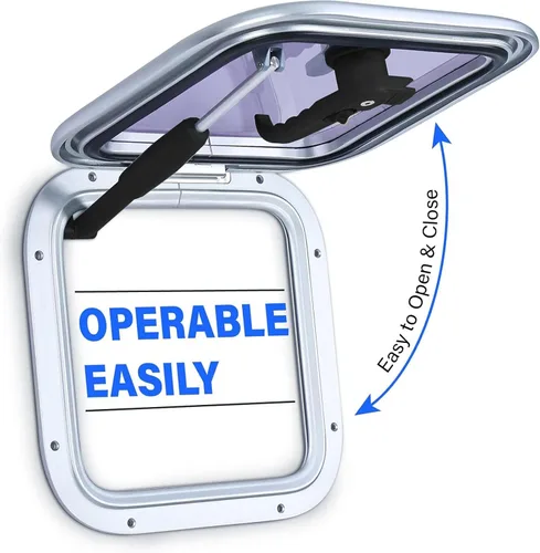 Vista 3 de Amarine Made Porthole Window, Boat Hatch, Marine Porthole Window