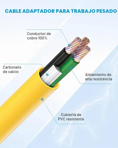 Vista 3 de Kohree Adaptador RV de 30 amperios a 50 amperios