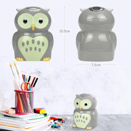 Vista 4 de Eagle Owl - Sacapuntas eléctrico, funciona con pilas, hoja de repuesto