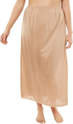 Vista 5 de Comfort Choice Medio Slip de talla grande para mujer, 35 pulgadas, paquete de 2 Negro