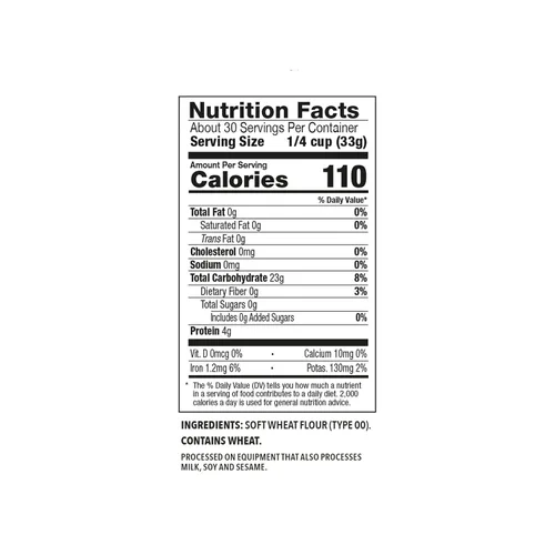 Vista 2 de DELALLO FLOUR TYPE 00 ORG 17.6OZ