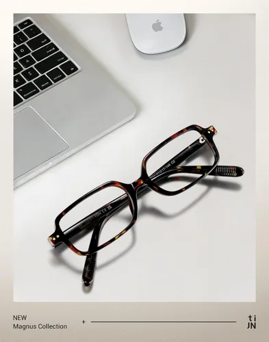 Vista 6 de TIJN Blue Light Blocking Glasses Women Men Retro Cat Eye Square Oval Anti Glare Screen Computer Gaming Daily Eyeglasses TR90