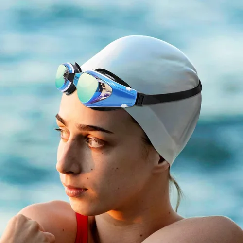 Vista 8 de Body+ Gafas de natación para miopes, gafas de natación con lentes ópticas con espejo/sin espejo para miopía, antivaho para hombres y mujeres adultos